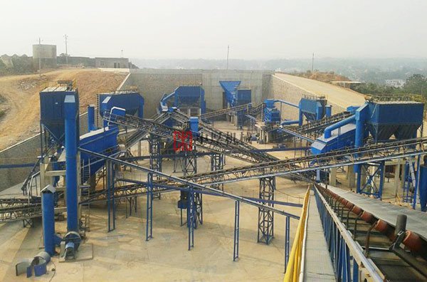湖北宜昌時產250噸石料環保生產線